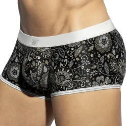 ES Collection Shortys|Boxers-Boxer Court Arabic Noir - Argent