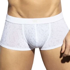 ES Collection Boxers Sexy-Boxer Court Daisy Flower Blanc