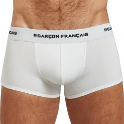 Garçon Français Shortys|Boxers-Boxer Court Indispensable Blanc