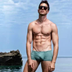 SKU Poche Ergonomique|Shortys-Boxer Court Microfibre Kaki