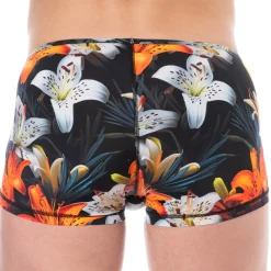 SKU Poche Ergonomique|Shortys-Boxer Court Microfibre Tropical Summer Noir