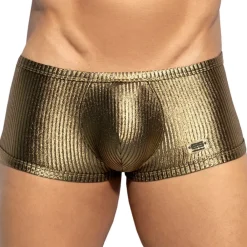ES Collection Boxers Sexy-Boxer Court Métallique Art Déco Doré