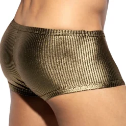 ES Collection Boxers Sexy-Boxer Court Métallique Art Déco Doré