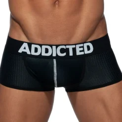 Addicted Sous-Vêtements Push Up|Push Up-Boxer Court Push Up Mesh Noir
