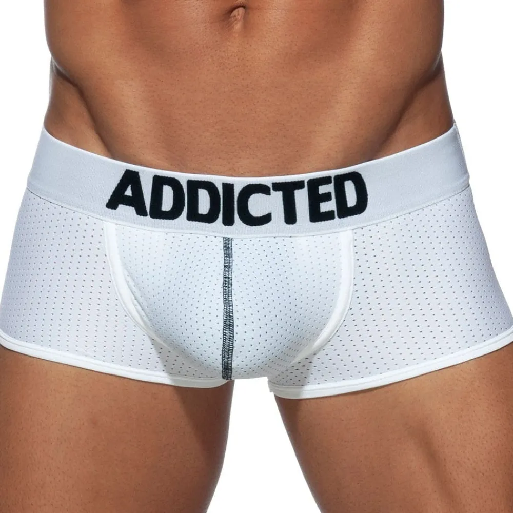 Addicted Sous-Vêtements Push Up|Push Up-Boxer Court Push Up Mesh Blanc