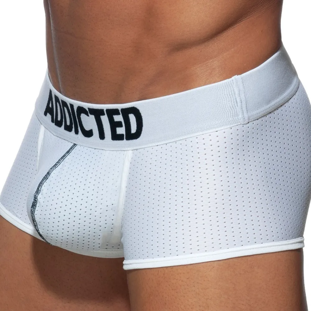 Addicted Sous-Vêtements Push Up|Push Up-Boxer Court Push Up Mesh Blanc