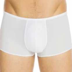 HOM Shortys|Boxers-Boxer Court Temptation Plume Microfibre Blanc