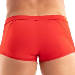 TOF Paris Sous-Vêtements Sport|Shortys-Boxer Court Tentation Microfibre Rouge