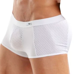 TOF Paris Sous-Vêtements Sport|Shortys-Boxer Court Tentation Microfibre Blanc
