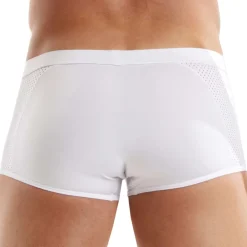 TOF Paris Sous-Vêtements Sport|Shortys-Boxer Court Tentation Microfibre Blanc