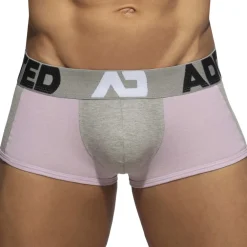 Addicted Shortys|Boxers-Boxer Court Trey Coton Gris - Rose