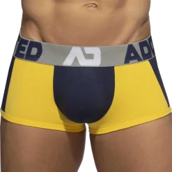 Addicted Boxers|Shortys-Boxer Court Trey Coton Marine - Jaune