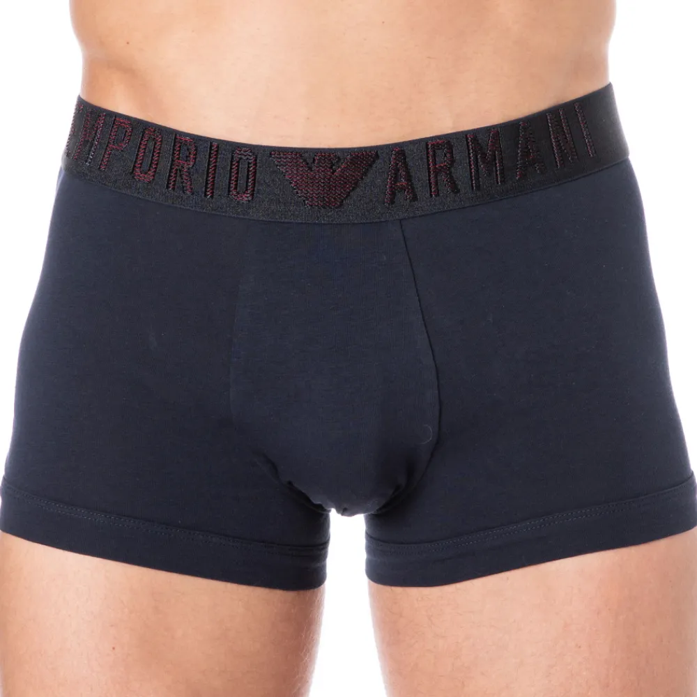 Emporio Armani Boxers-Boxer 3D Elastic Marine