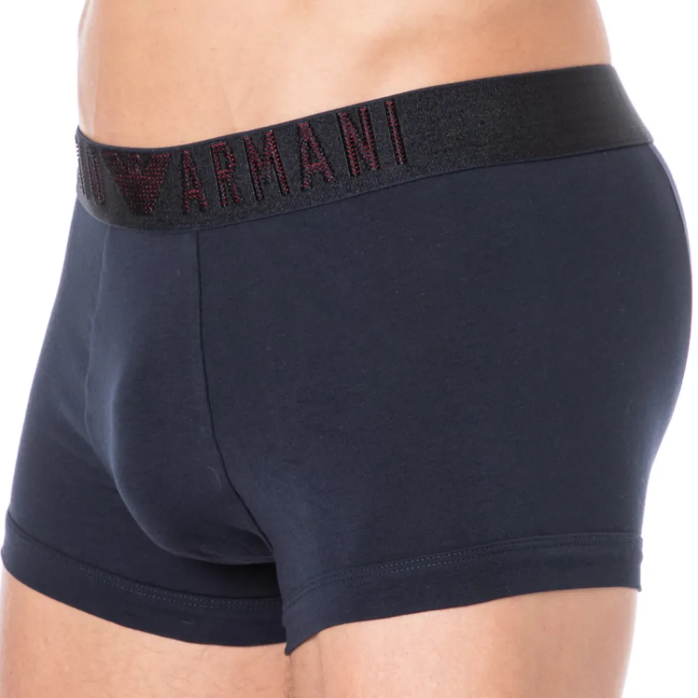 Emporio Armani Boxers-Boxer 3D Elastic Marine