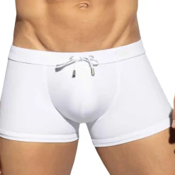 ES Collection Maillots De Bain Push Up|Boxers De Bain-Boxer de Bain Basic Sportive Blanc