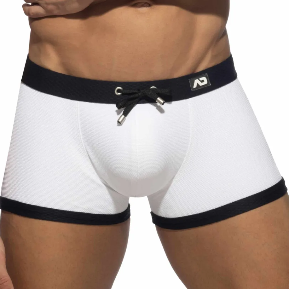 Addicted Maillots De Bain Push Up|Boxers De Bain-Boxer de Bain Classic Piqué Blanc