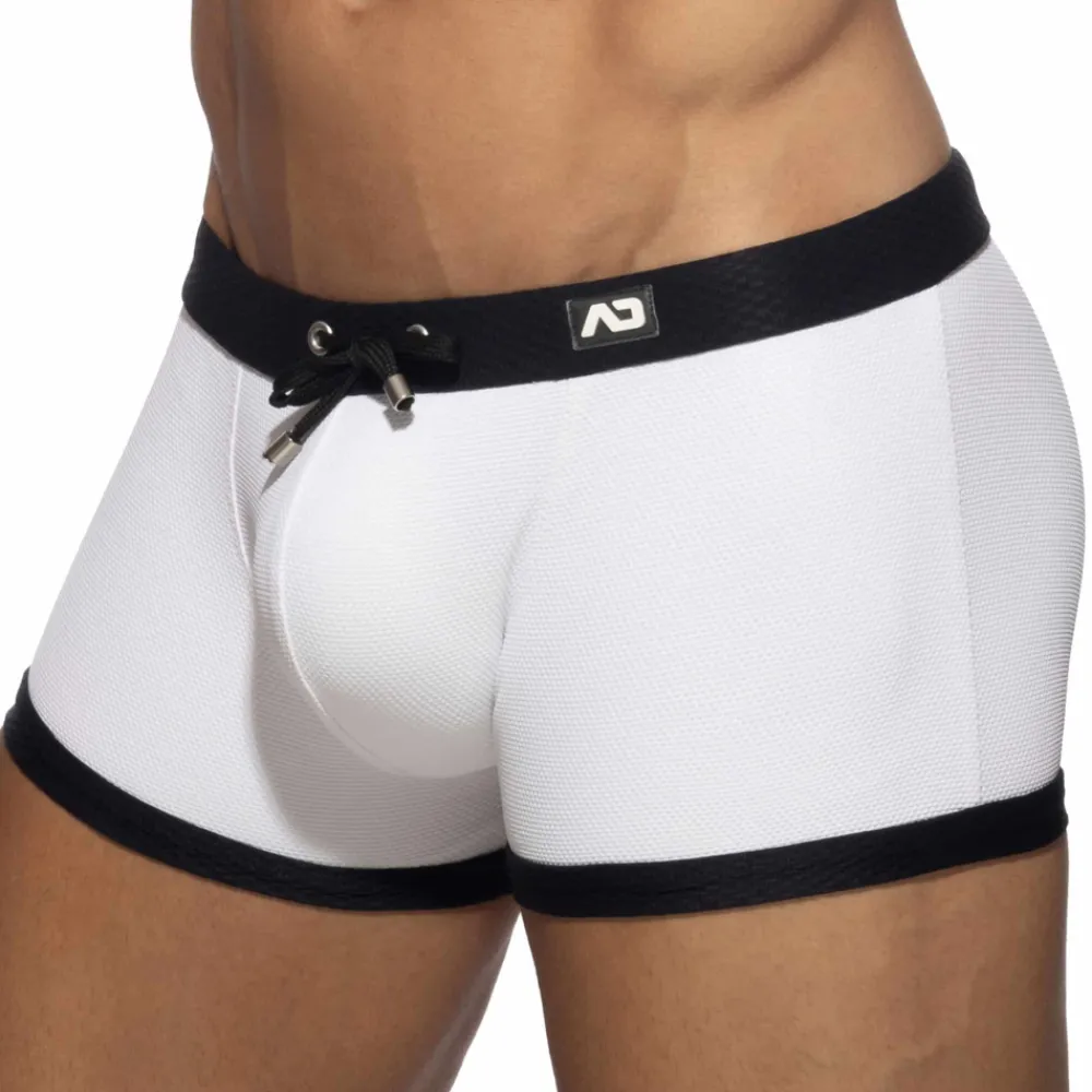 Addicted Maillots De Bain Push Up|Boxers De Bain-Boxer de Bain Classic Piqué Blanc
