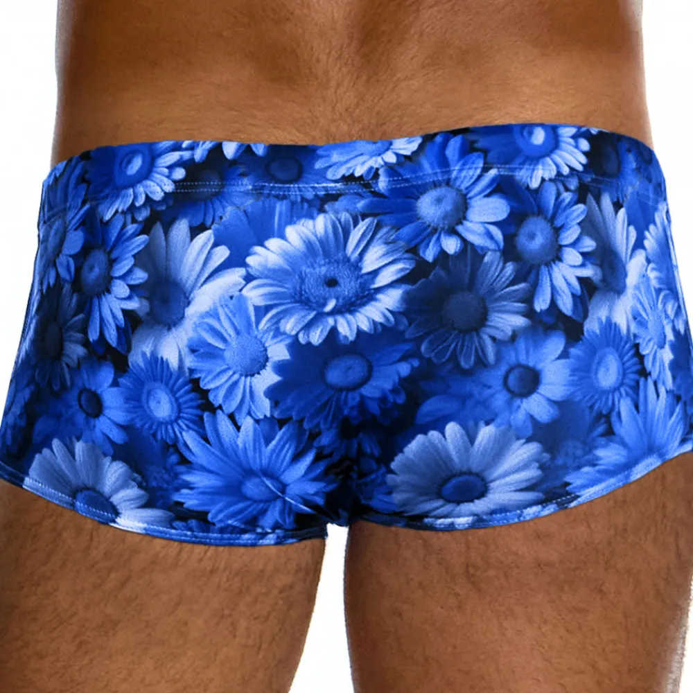 Modus Vivendi Shortys De Bain|Boxers De Bain-Boxer de Bain Daisies Bleu