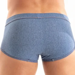 TOF Paris Shortys De Bain|Boxers De Bain-Boxer de Bain Denim Bleu