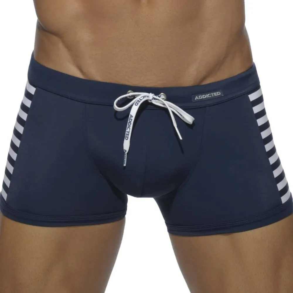 Addicted Maillots De Bain Push Up|Boxers De Bain-Boxer de Bain Sailor Colored Marine