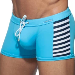 Addicted Maillots De Bain Push Up|Boxers De Bain-Boxer de Bain Sailor Colored Turquoise