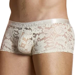 Modus Vivendi Boxers Sexy-Boxer Dentelle Florale Ivoire