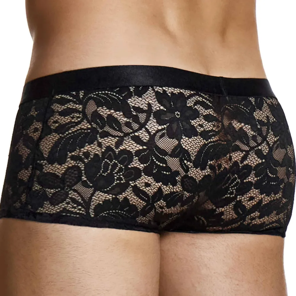 Modus Vivendi Boxers Sexy-Boxer Dentelle Florale Noir