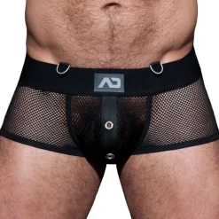 AD Fetish Boxers Sexy-Boxer Empty Bottom Mesh Mixed Noir