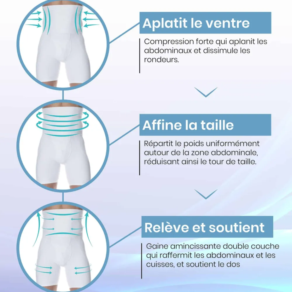 SKU Ventre Plat|Boxers-Boxer Gainant Blanc