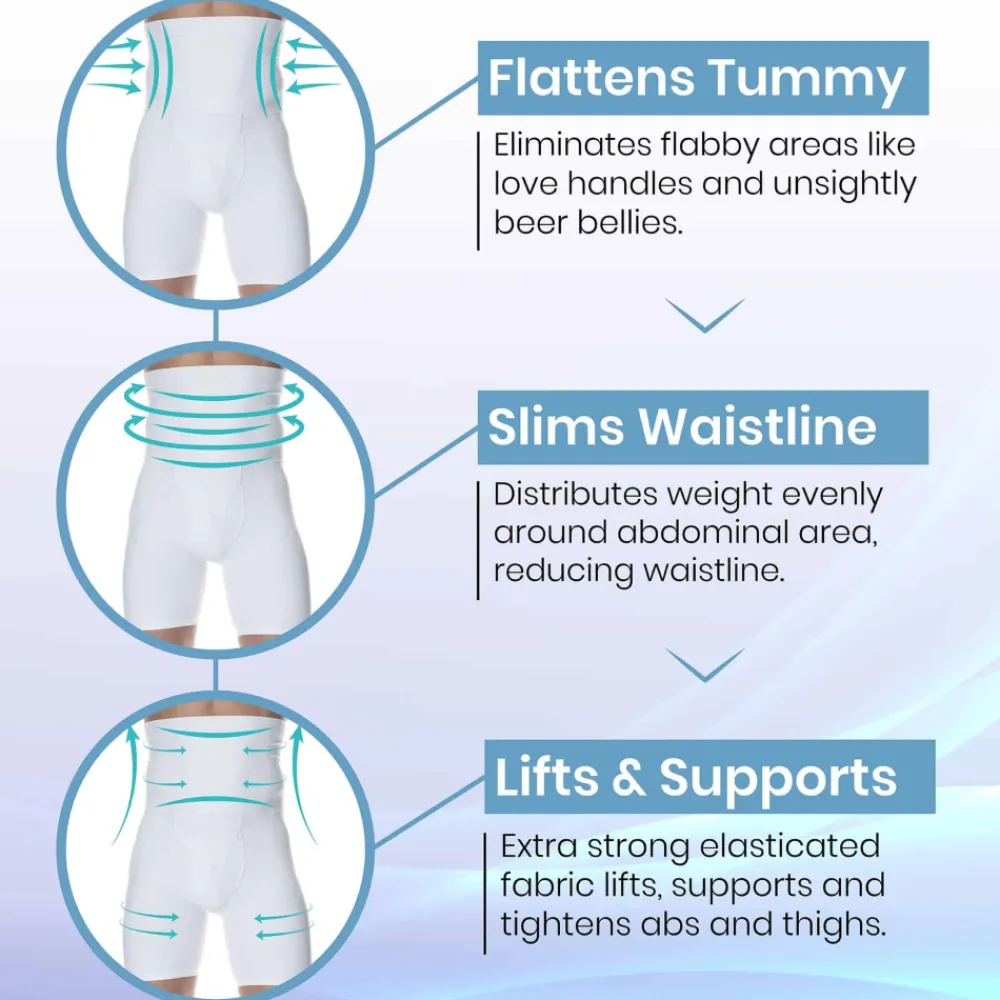 SKU Ventre Plat|Boxers-Boxer Gainant Blanc