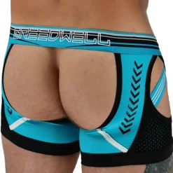 Breedwell Jockstraps|Boxers Sexy-Boxer Jock Chock Circuit Breaker Bleu Turquoise - Noir