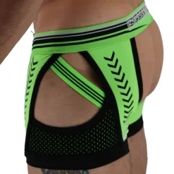 Breedwell Jockstraps|Boxers Sexy-Boxer Jock Chock Circuit Breaker Vert Fluo - Noir