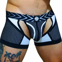 Breedwell Jockstraps|Boxers Sexy-Boxer Jock Chock Dickmatized Noir - Blanc