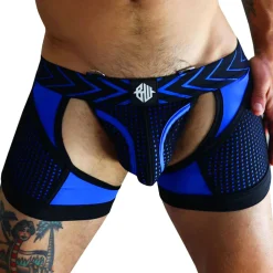 Breedwell Jockstraps|Boxers Sexy-Boxer Jock Chock Dickmatized Noir - Bleu