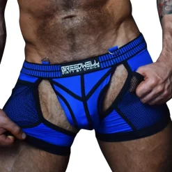 Breedwell Jockstraps|Boxers Sexy-Boxer Jock Chock Hybred Bleu