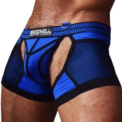 Breedwell Jockstraps|Boxers Sexy-Boxer Jock Chock Hybred Bleu