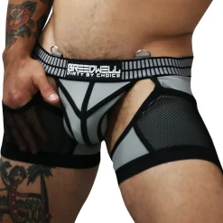 Breedwell Jockstraps|Boxers Sexy-Boxer Jock Chock Hybred Gris