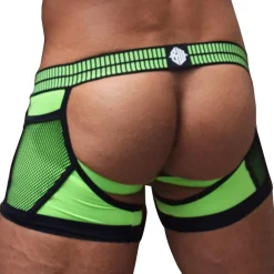 Breedwell Jockstraps|Boxers Sexy-Boxer Jock Chock Hybred Vert Fluo