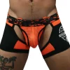 Breedwell Jockstraps|Boxers Sexy-Boxer Jock Chock Neo Camo Orange Fluo