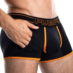 Pump! Shortys|Boxers-Boxer Jogger Nightlight Noir - Orange
