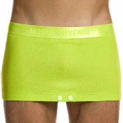 Modus Vivendi Tenues Sexy|Boxers Sexy-Boxer Jupe Illusion Citron Vert
