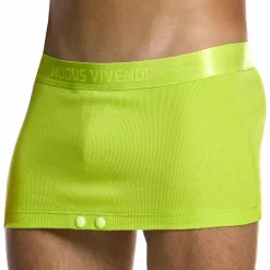 Modus Vivendi Tenues Sexy|Boxers Sexy-Boxer Jupe Illusion Citron Vert