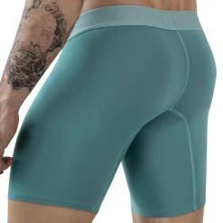 Clever Poche Ergonomique|Boxers-Boxer Long Audaz Vert Turquoise