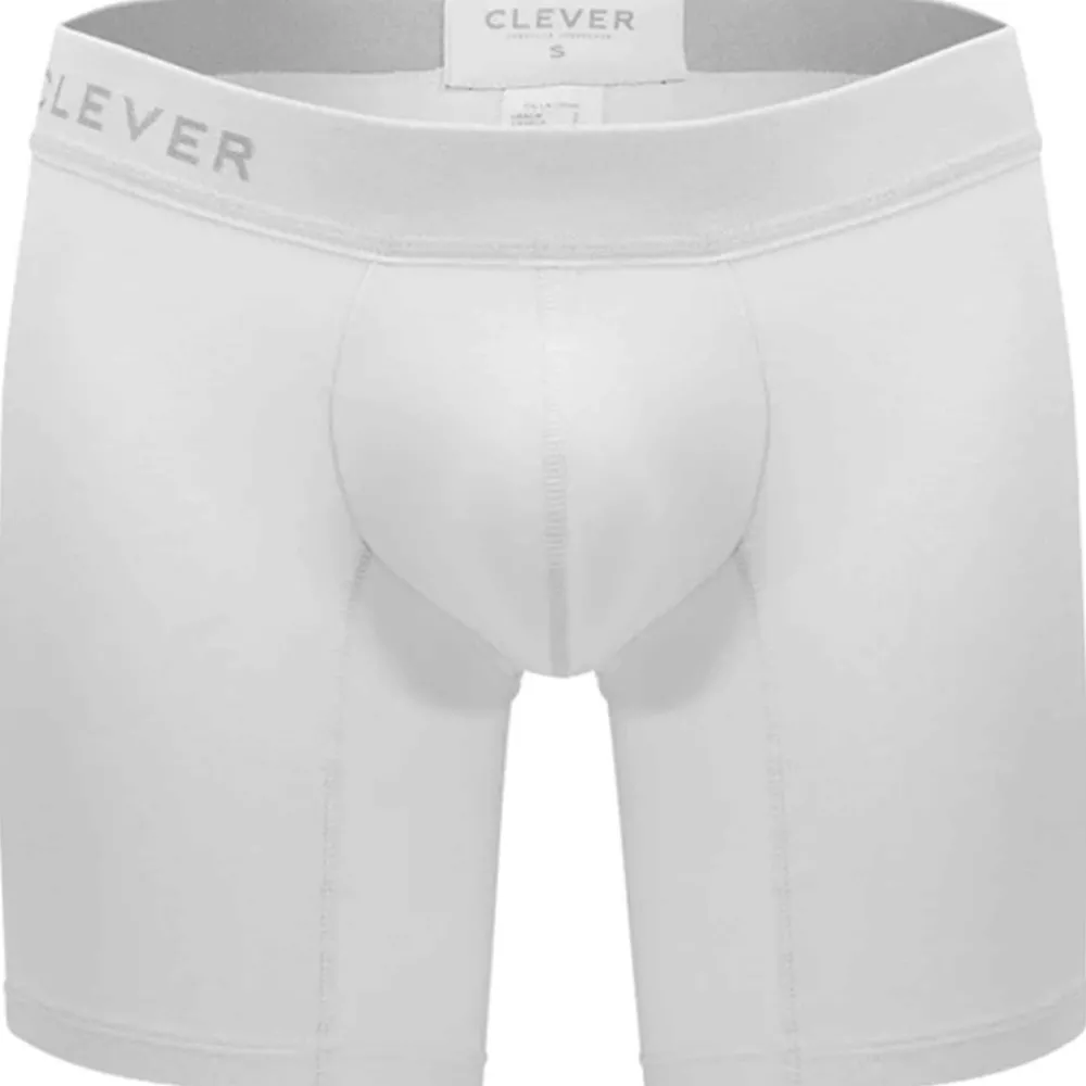 Clever Sous-Vêtements Sport|Boxers-Boxer Long Classic Match Microfibre Blanc