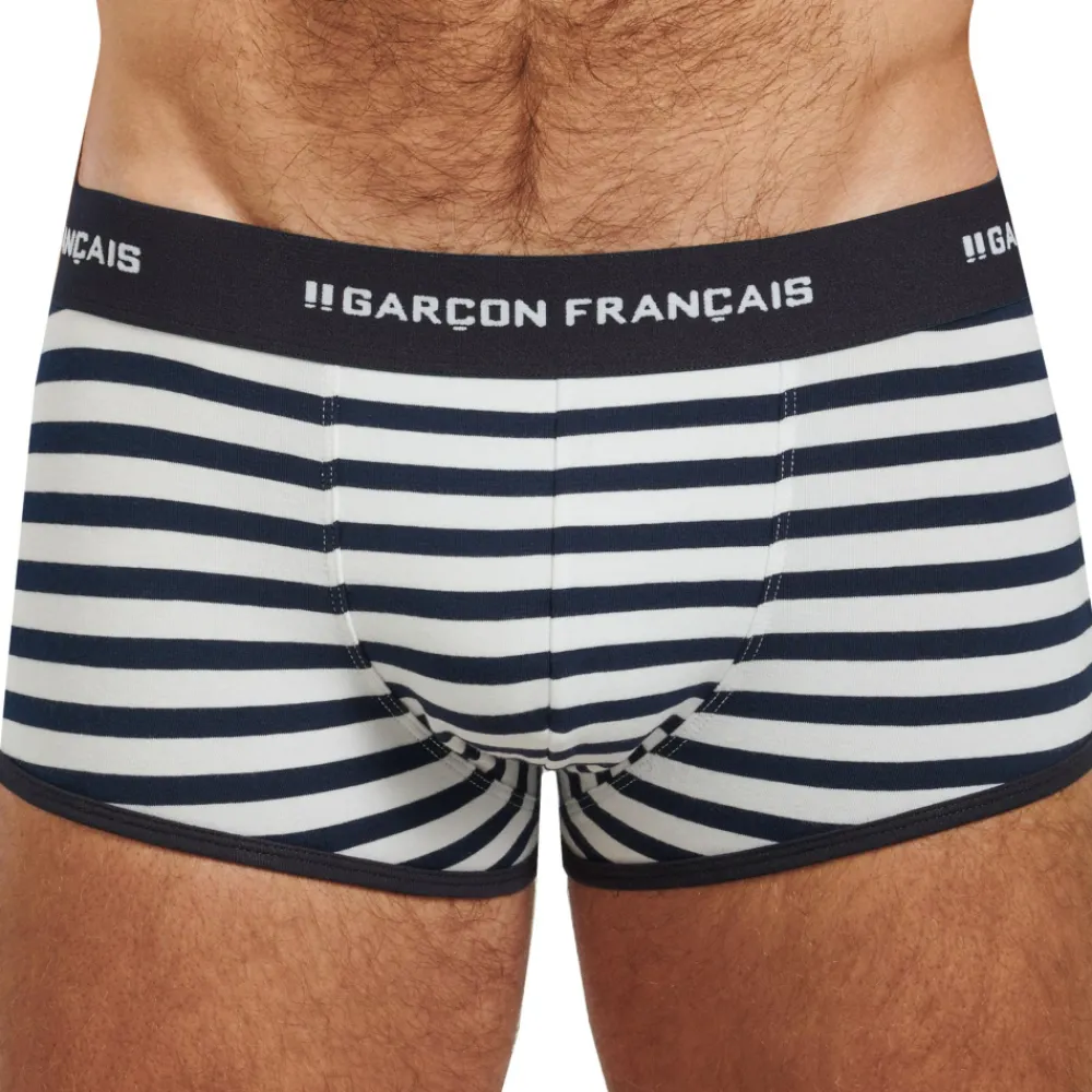 Garçon Français Shortys|Boxers-Boxer Marinière
