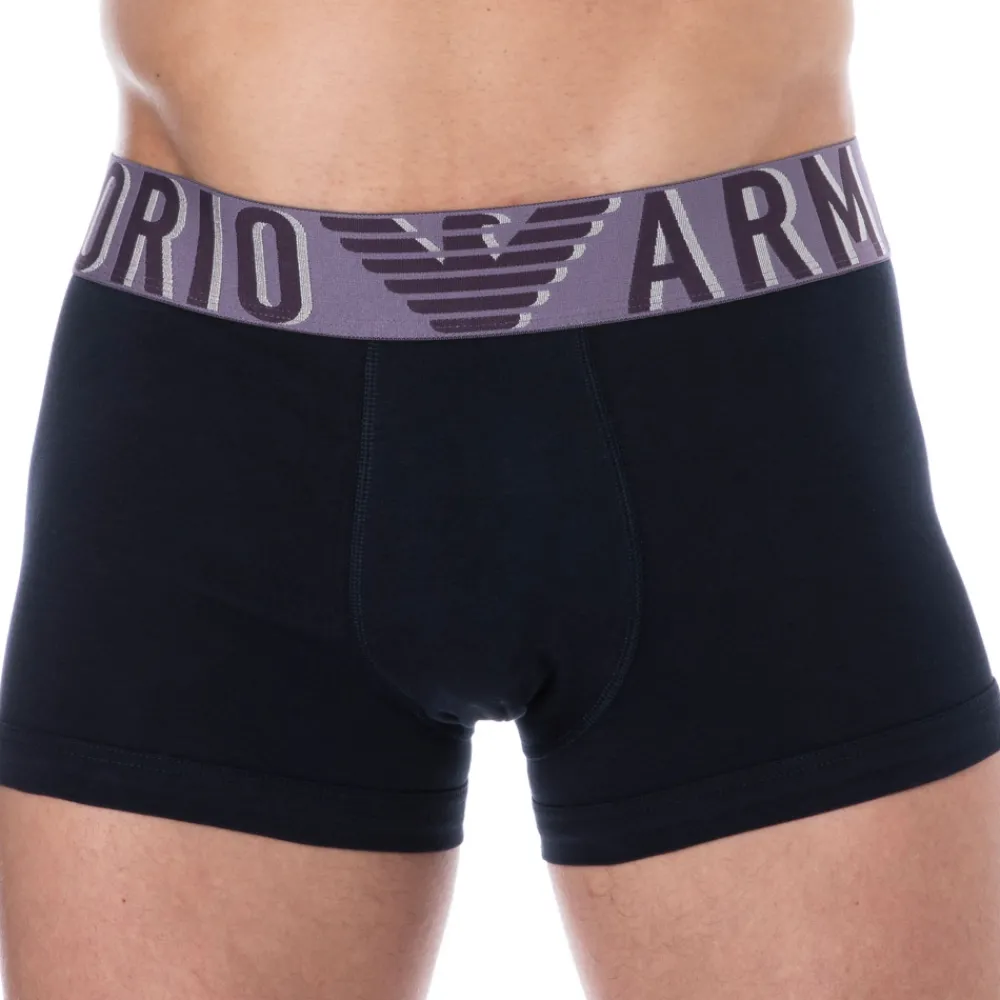 Emporio Armani Boxers-Boxer Megalogo Coton Marine