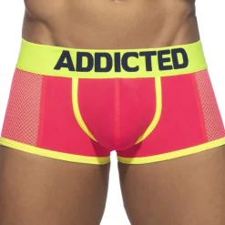 Addicted Boxers Sexy|Shortys-Boxer Neon Mesh Rose Fluo