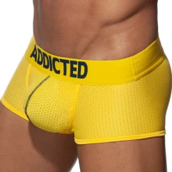 Addicted Sous-Vêtements Push Up|Push Up-Boxer Push Up Mesh Jaune