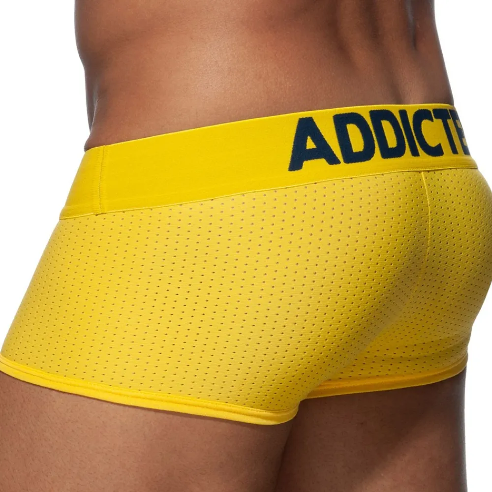 Addicted Sous-Vêtements Push Up|Push Up-Boxer Push Up Mesh Jaune