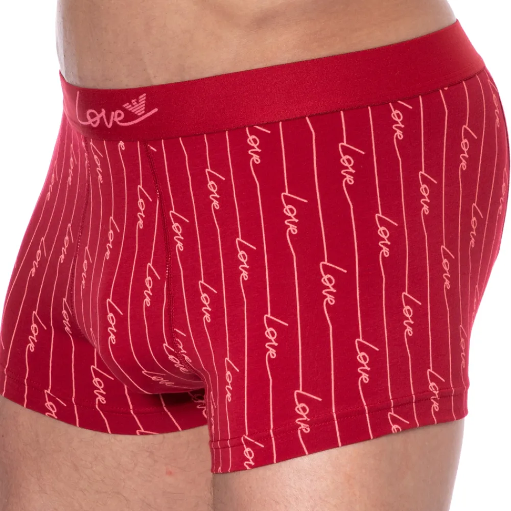 Emporio Armani Boxers-Boxer Saint-Valentin Imprimé Rouge